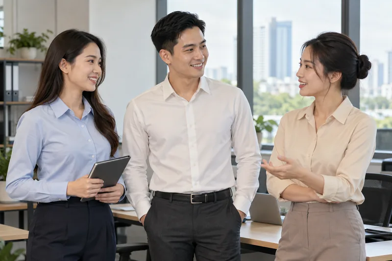Áo sơ mi đồng phục nam nữ cho đội ngũ doanh nghiệp