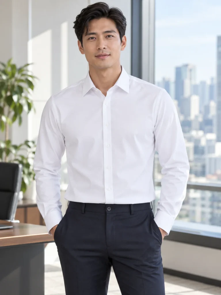 SM01 - Áo sơ mi nam trắng tay dài - Ảnh đại diện